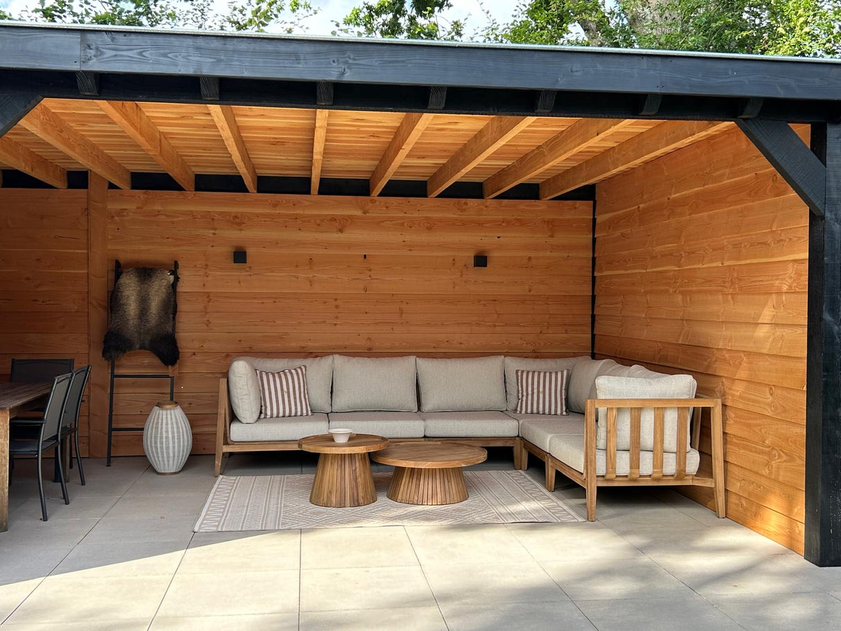 Belito Daan XL Loungeset | Teakhout | 320x245 cm | Nr. 1 Links incl. Tafels