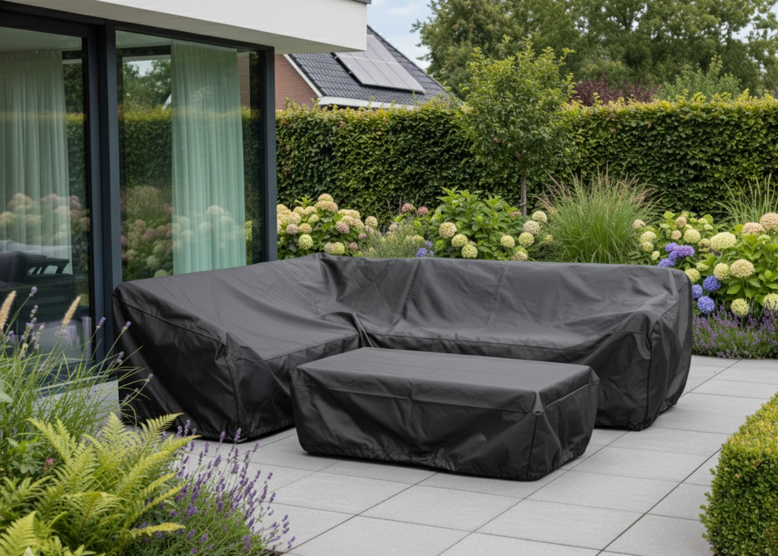 Belito Lotte Loungesethoes + Koffietafelhoes -  220 x 290 cm - Rechts lang