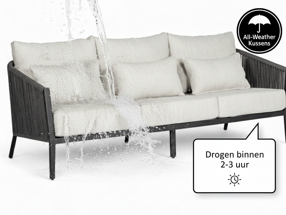 Belito® Ouddorp Aluminium Stoel-Bank Loungeset - Rope - All-Weather - Nr.2