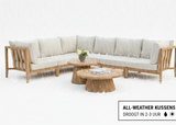 Belito Daan Teakhouten Hoek Loungeset - 8 delig - Nr. 1 - Rechts lang