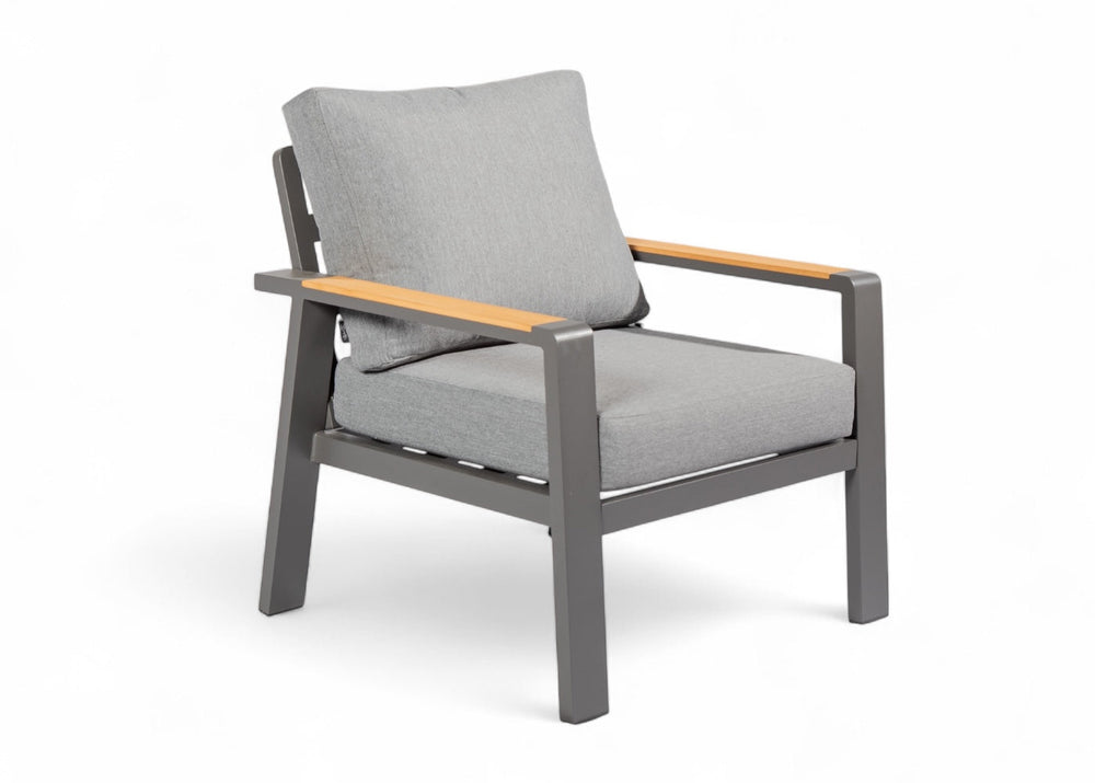 Aluminium Stoel-Bank Loungeset - Antraciet - Belito Birmingham