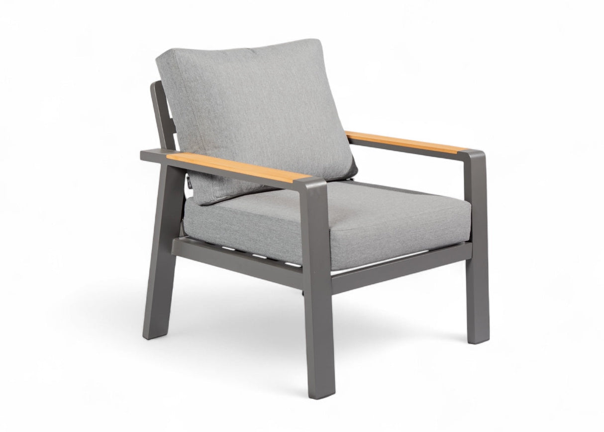 Aluminium Stoel-Bank Loungeset - Antraciet - Belito Birmingham