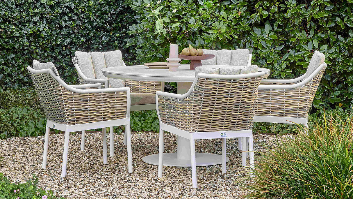 Apple Bee Milou/Melville Dining Tuinset 140 cm - 5 Delig
