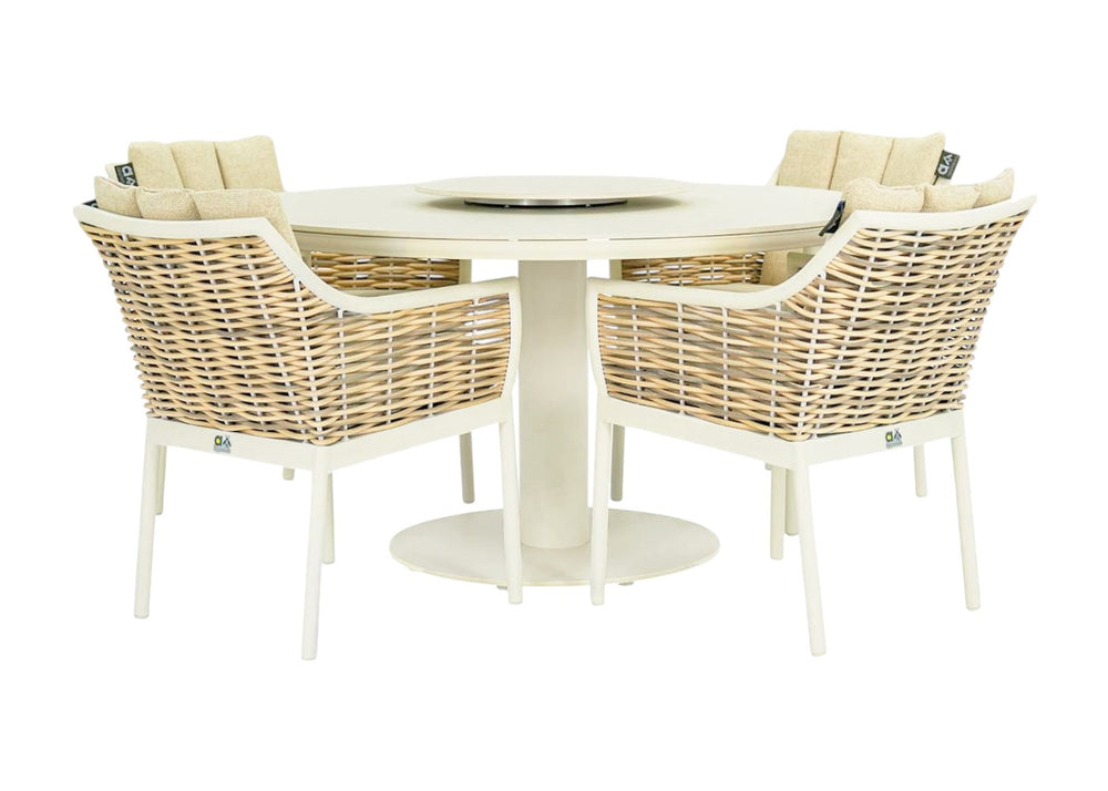 Apple Bee Milou/Melville Dining Tuinset 140 cm - 5 Delig