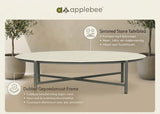 Apple Bee Bora Bora Salontafel 130 x 65 x 32,5 cm | Taupe | Keramiek Travertino