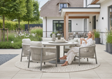 Apple Bee Bora Bora Low Dining Tuinset 7-delig - Taupe