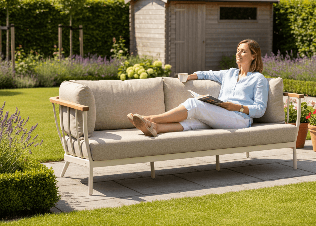 Apple Bee Condor Loungeset 3-delig Nr. 2 - Oyster