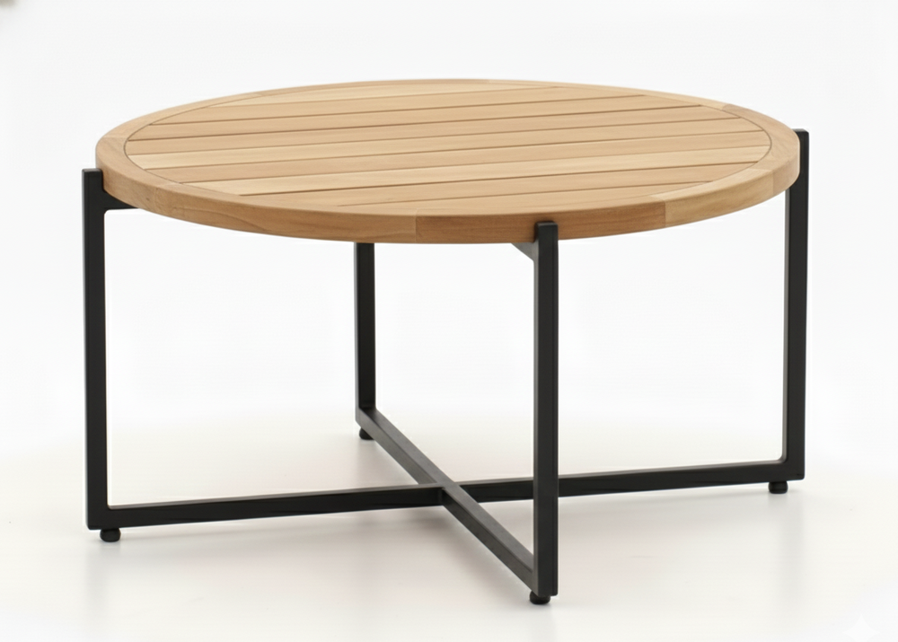 Apple Bee Condor Lounge Koffietafel Teakhout Ø 74cm