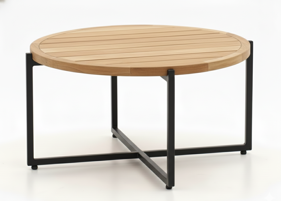 Apple Bee Condor Lounge Koffietafel Teakhout Ø 74cm