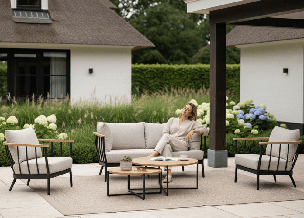 Apple Bee Condor Loungeset 5-delig Nr. 21 - Black