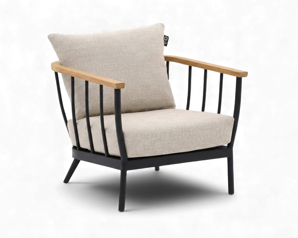 Apple Bee Condor Lounge Tuinstoel - Zwart