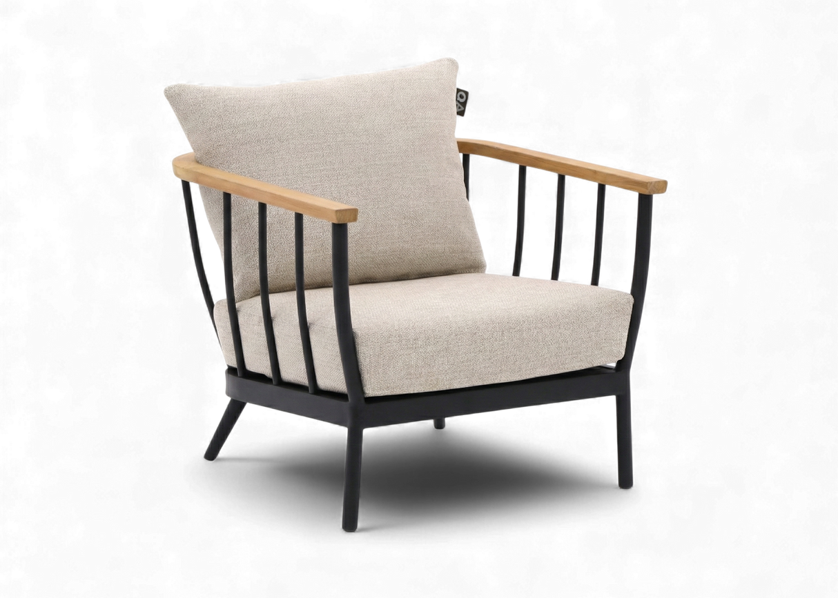 Apple Bee Condor Lounge Tuinstoel - Zwart