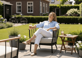 Apple Bee Condor Lounge Tuinstoel | Zwart Aluminium | BEE WETT®