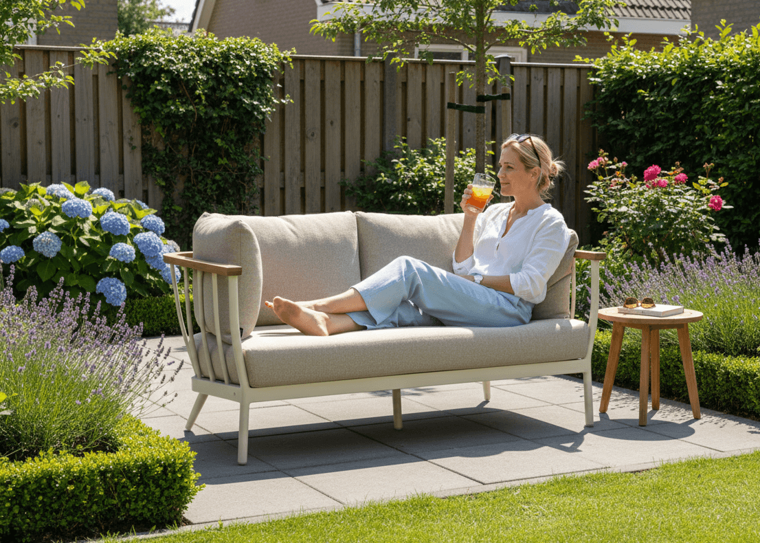 Apple Bee Condor loungeset 6-delig Nr. 1 Oyster