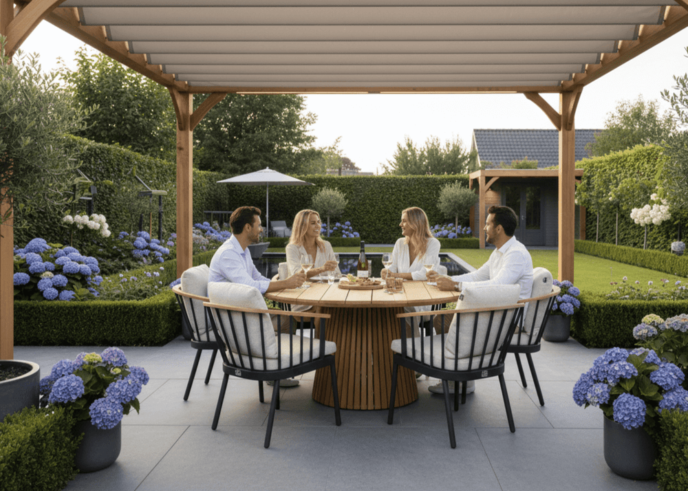 Apple Bee Condor Tuinset 6 stoelen rond