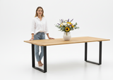 Apple Bee Condor dining tafel 240 x 95 x 75 cm - Zwart