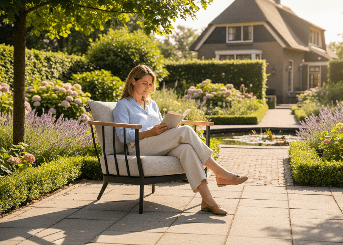 Apple Bee Condor Lounge Tuinstoel - Zwart