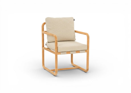 Apple Bee Dolce Diningstoel - Natural teak