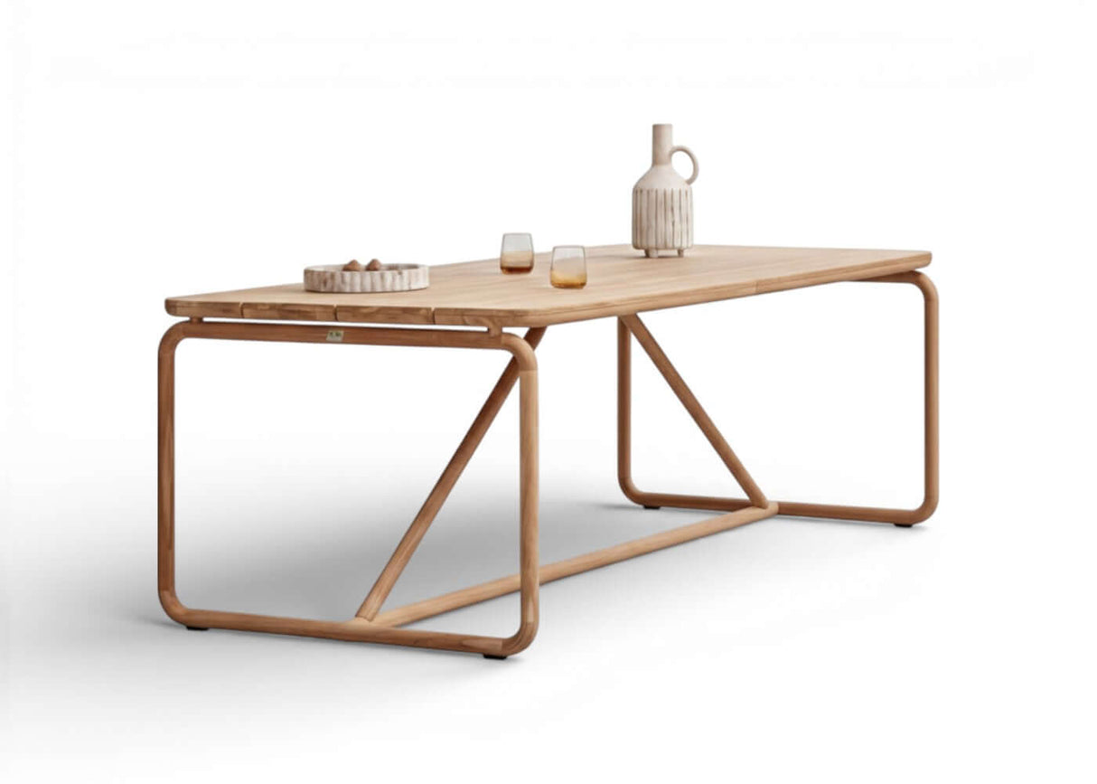 Apple Bee Dolce diningtafel 240 cm - Natural Teak