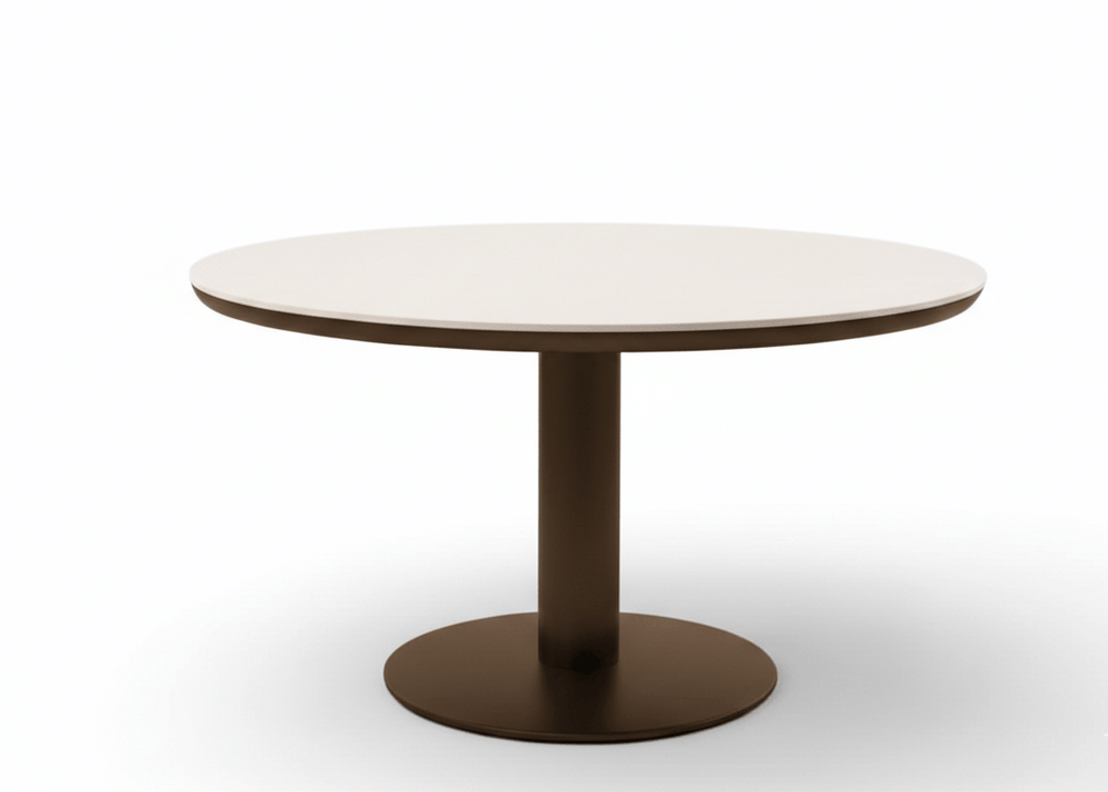 Apple Bee Pine Key Bronze Diningset – Ø140 cm – 7-delig – Melville