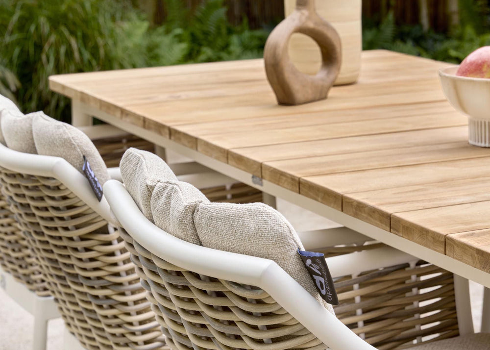 Apple Bee Milou Tuinset 7-delig nr. 3 - Oyster - 240 cm tafel