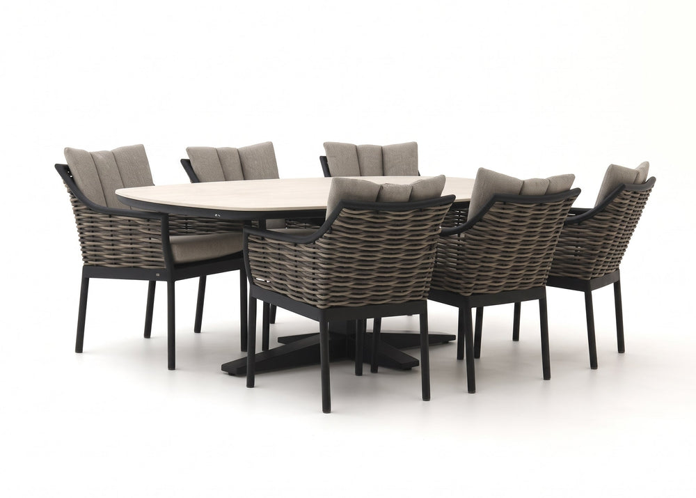 Apple Bee Milou Tuinset zanzibar tafel met milou tuinstoelen black