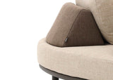 Apple Bee Moon Island Loungebank | 196 cm | Bronze & Cotton Flower incl. 2 Rugsteunen