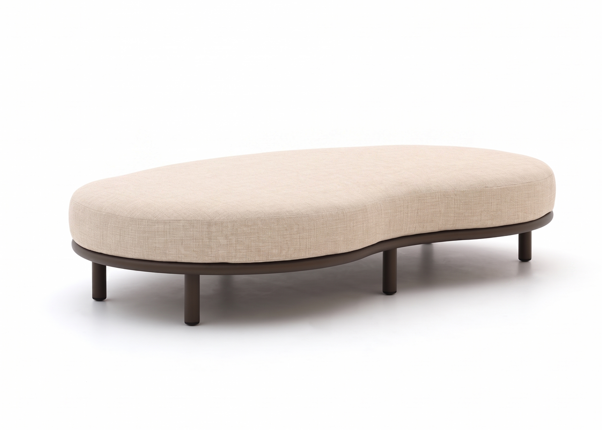 Apple Bee Moon Island Loungebank Element | 200 cm | Bronze & Cotton Flower