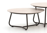 Apple Bee Pine Key Lounge Tafelset – Set van 2 – 79x63 cm – Bronze