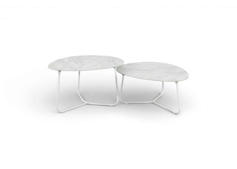 Apple Bee Pine Key Lounge Tafelset – Set van 2 – Oyster & Cream