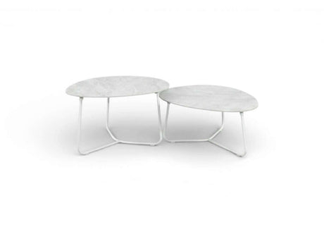 Apple Bee Pine Key Lounge Tafelset – Set van 2 – Oyster & Cream