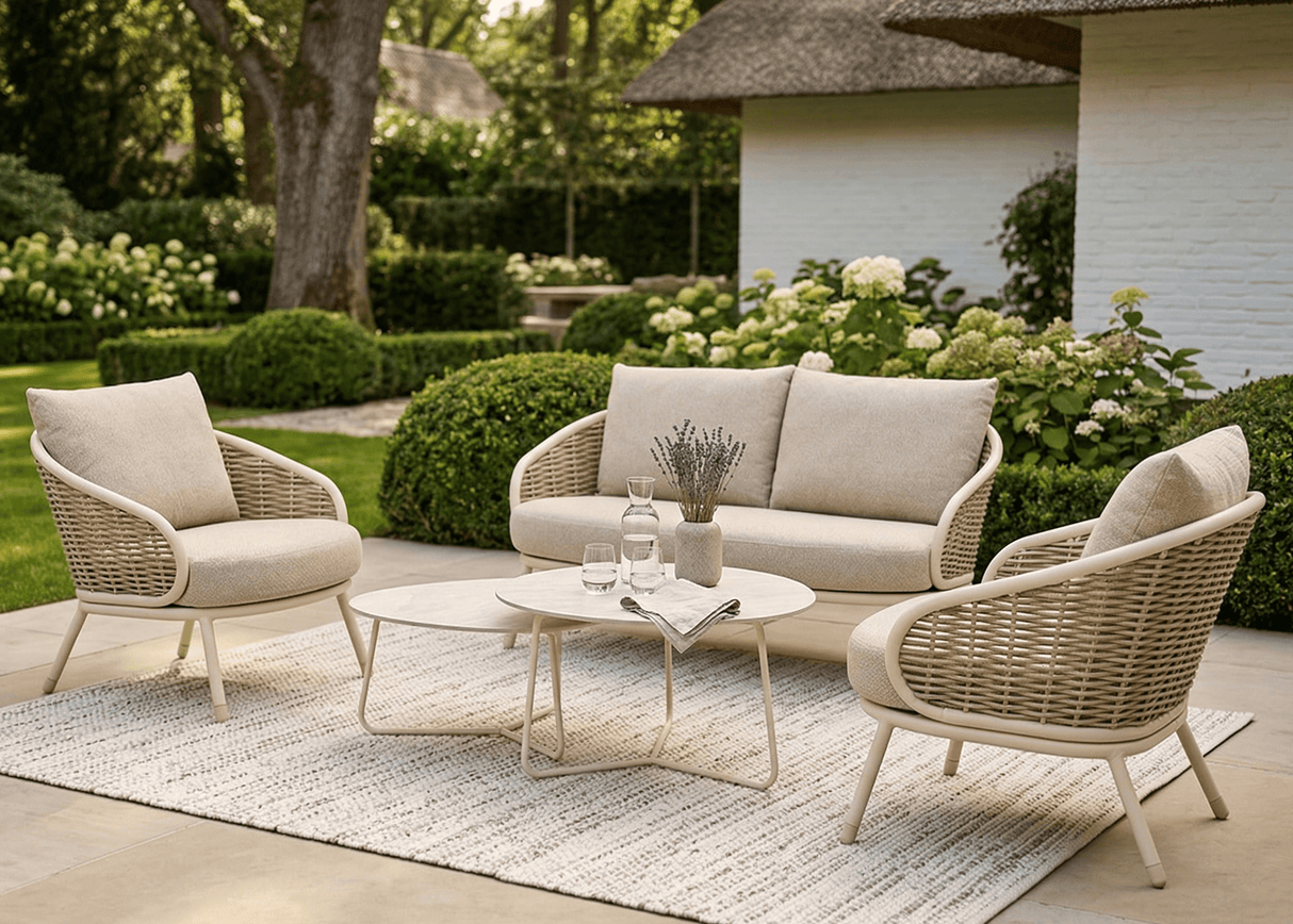 Apple Bee Pine Key Loungeset 3-delig Nr. 7 - Oyster