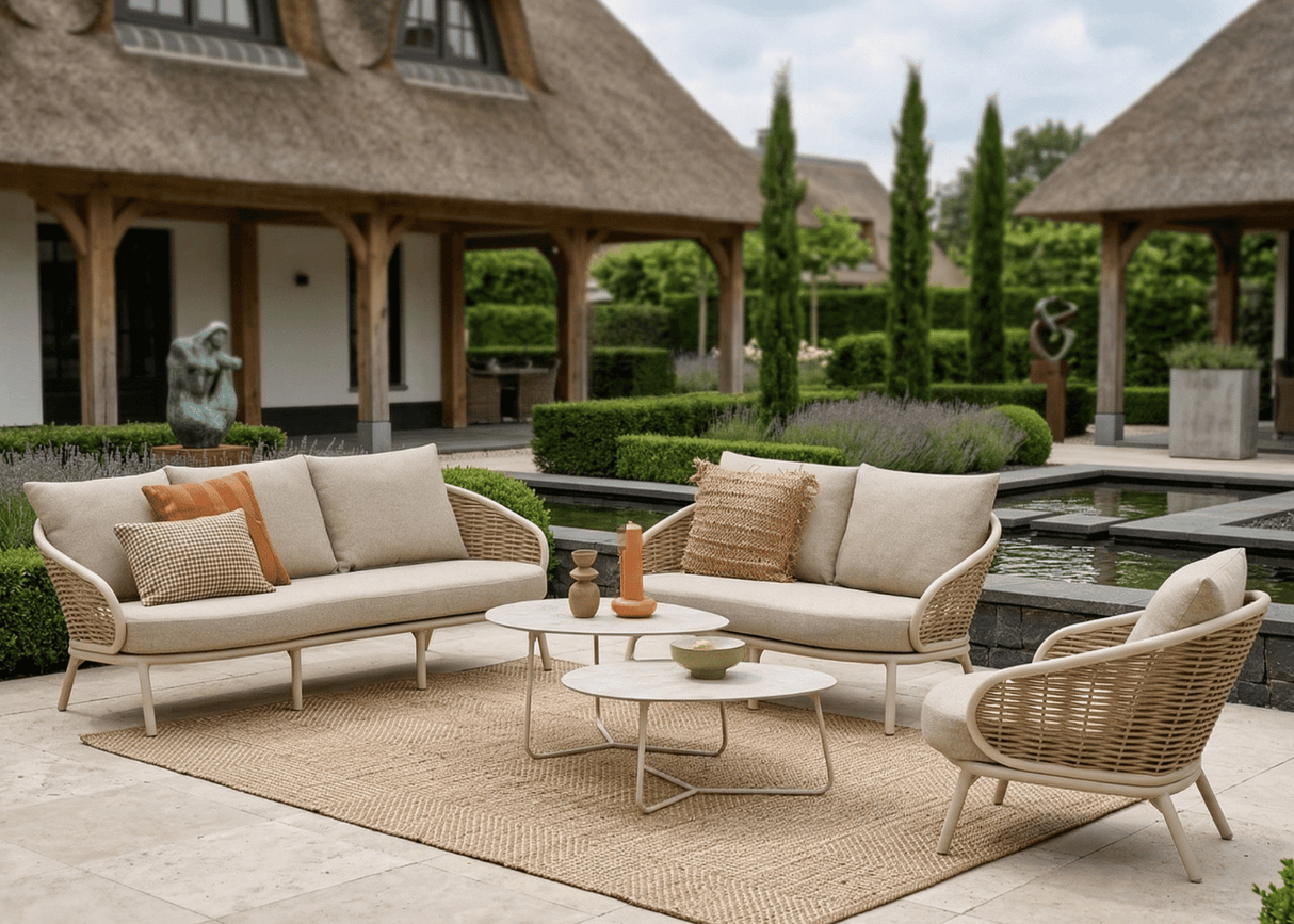 Apple Bee Pine Key Loungeset 3-delig Nr. 4 - Oyster