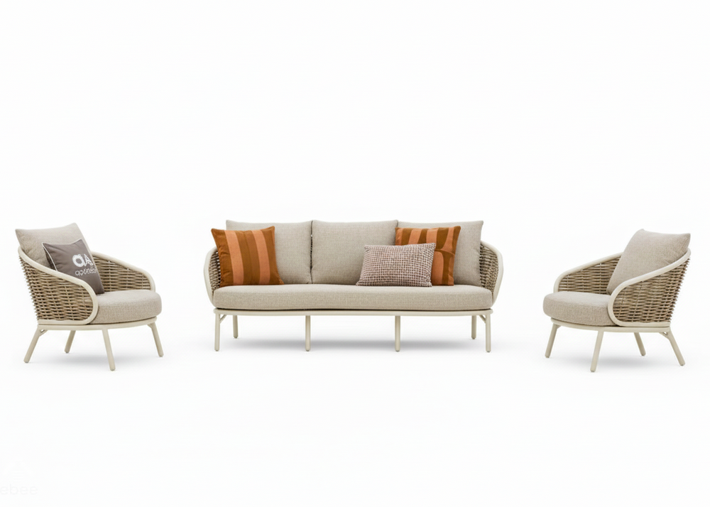 Apple Bee Pine Key loungeset 3 delig sofa +stoel