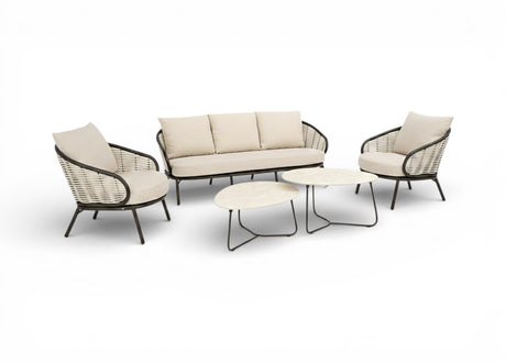 Apple Bee Pine key bronze loungestoel stoelbankset