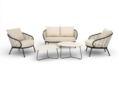 Apple Bee Pine key stoelbank loungeset Bronze 2 zits en 3 zits