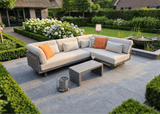Apple Bee Santorin Chaise Lounge met bijzettafeltjes en wijntje 