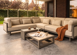 Apple Bee Santorini Loungeset 3-delig - Rechts lang - Upholstered - 239 x 318 cm