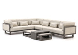 Apple Bee Santorini Loungeset 5-delig Nr.1 - Rechts Lang - Upholstered - 239 x 318 cm