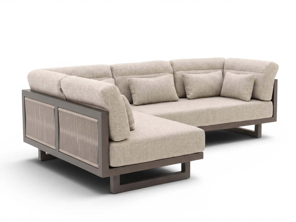 Apple Bee Santorini ROPE chaise longue left