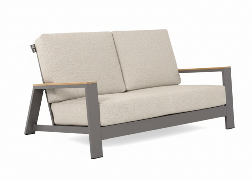 Apple Bee Spring Aluminium Taupe 2-zits sofa