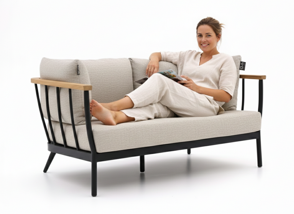 Apple Bee Condor Lounge Tuinbank 150 cm - Zwart