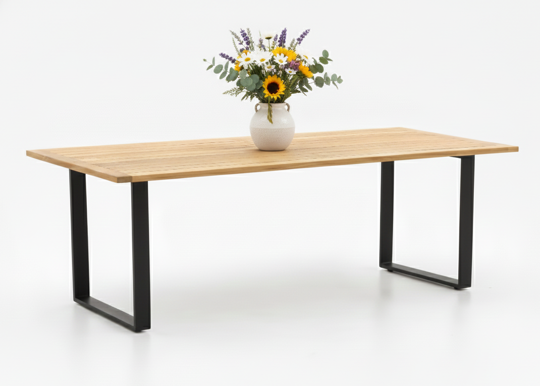 Apple Bee Condor dining tafel 240 x 95 x 75 cm - Zwart