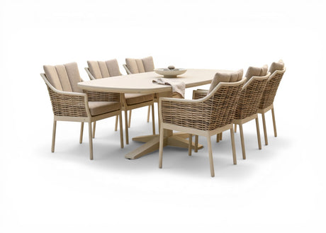 Apple Bee milou zanzibar tafel 220 cm oyster