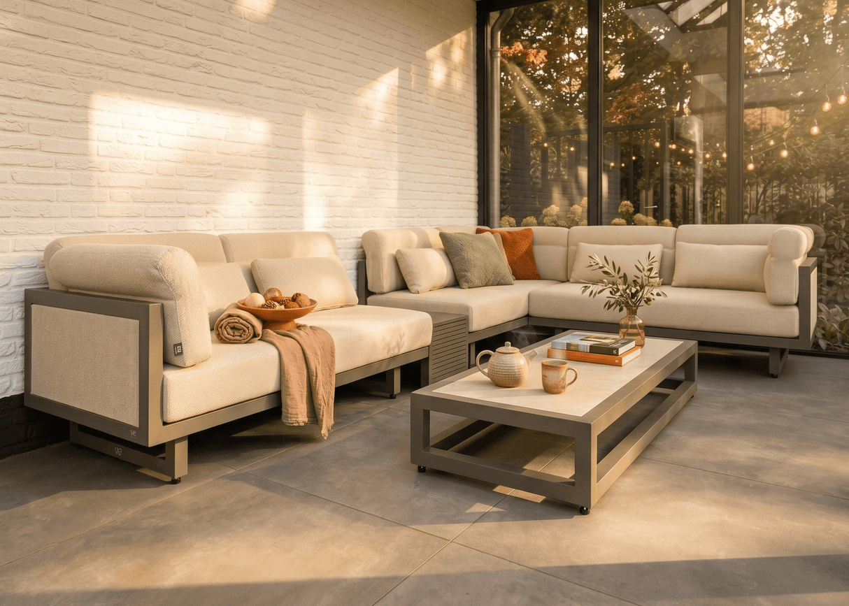 Apple Bee Santorini Loungeset 3-delig - Links Lang - Upholstered - 318 x 239 cm
