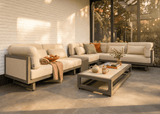 Apple Bee Santorini Loungeset 3-delig - Links Lang - Upholstered - 318 x 239 cm