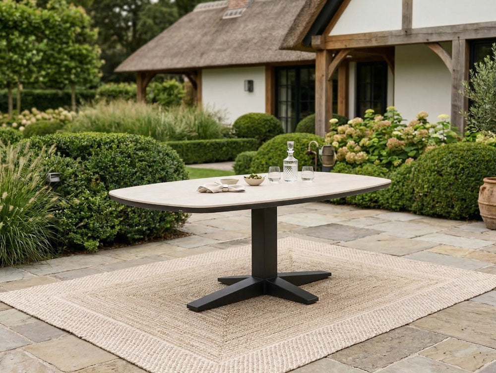 Apple bee zanzibar 220 cm tafel zwart sfeerbeeld