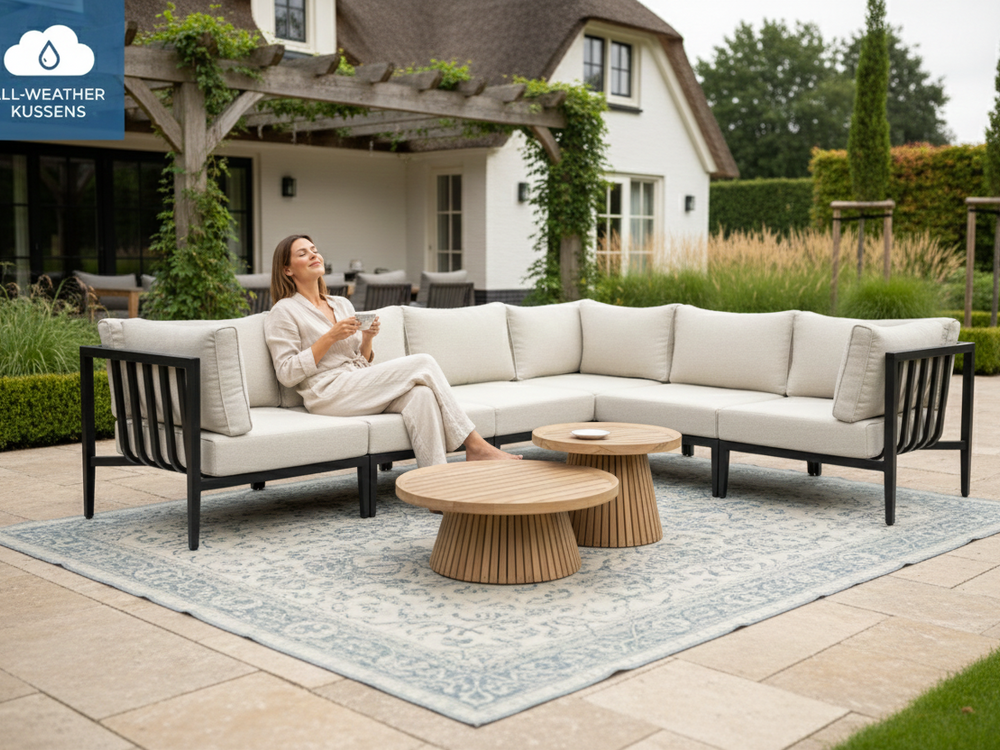 Belito Daan XL Loungeset | Aluminium | Carbon Black | 319x245 cm | Nr. 2 Rechts