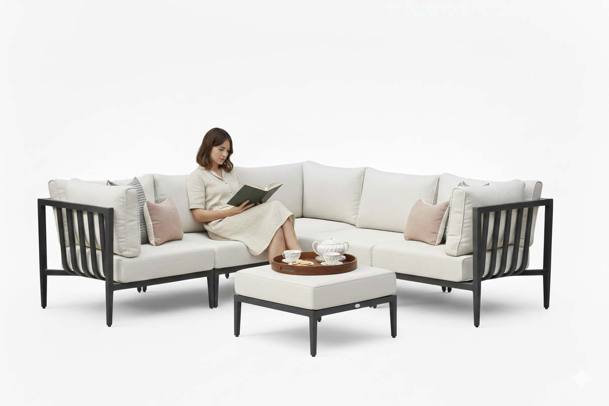 Belito Daan Hoek Loungeset Aluminium All-Weather 6-delig Nr. 5