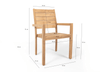 Belito® teak tuinset 6 personen - 7 delig Belito